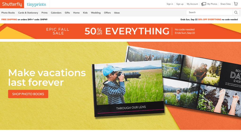 Shutterfly discount for storing and ordering your photos online. Print your photos here with huge discounts.