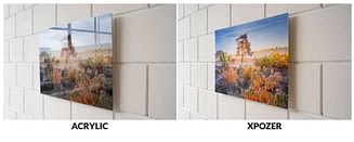 foto op plexiglas vergelijken met xpozer print
